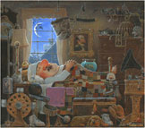 ‘Sleeping Man Illustration’  Society of Illustrators medal winner.  Jim Harris illustration portfolio.